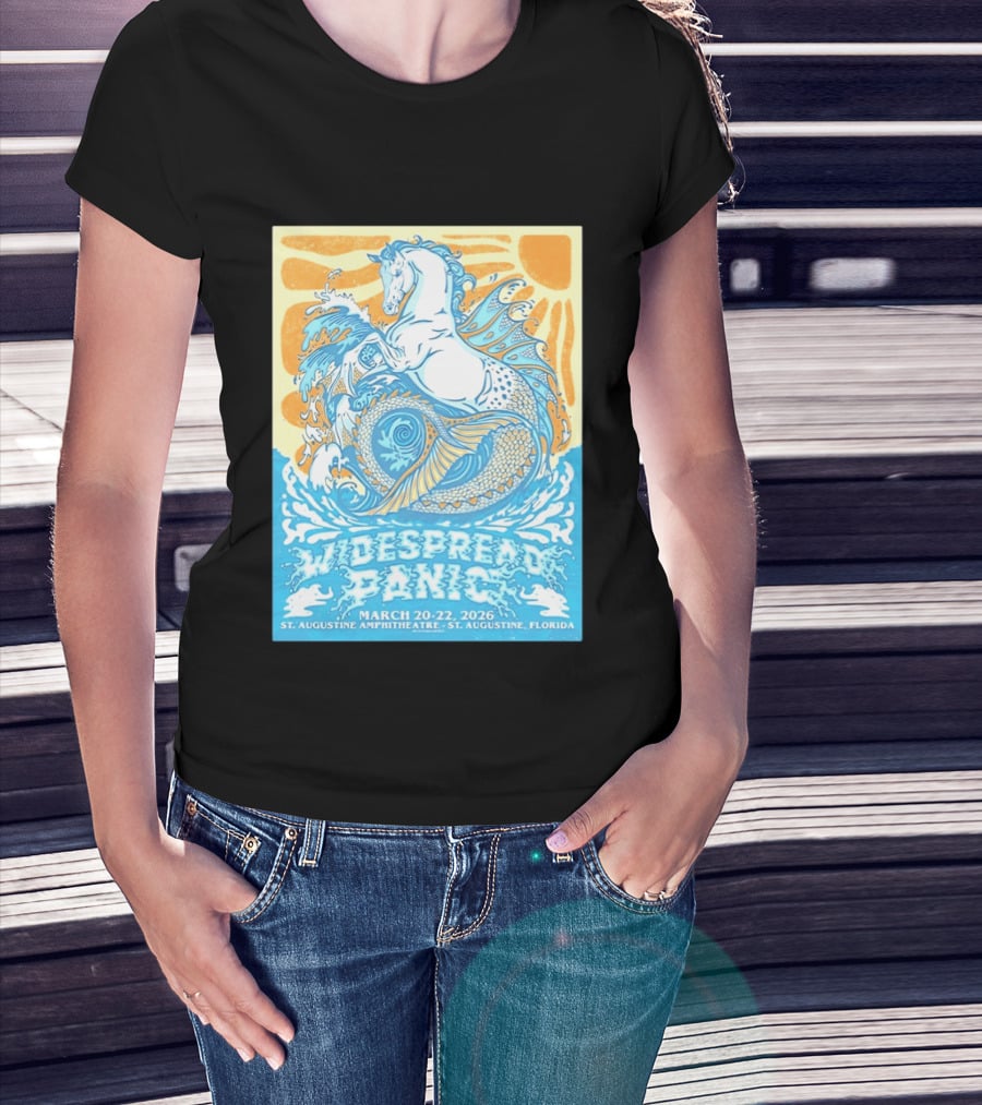Widespread Panic March 20 22 2026 St Augustine Amphitheatre Florida Event T-Shirt