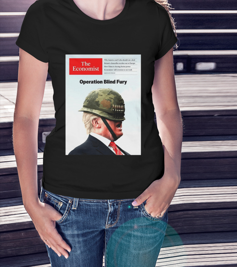 The Economist Donald Trump Operation Blind Fury Magazine Cover T-Shirt