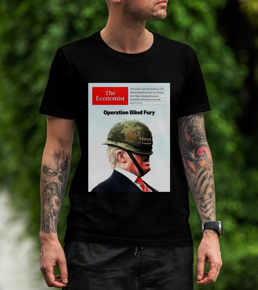 The Economist Donald Trump Operation Blind Fury Magazine Cover T-Shirt