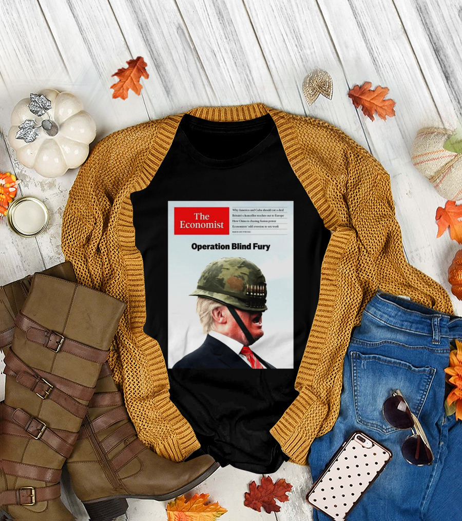 The Economist Donald Trump Operation Blind Fury Magazine Cover T-Shirt