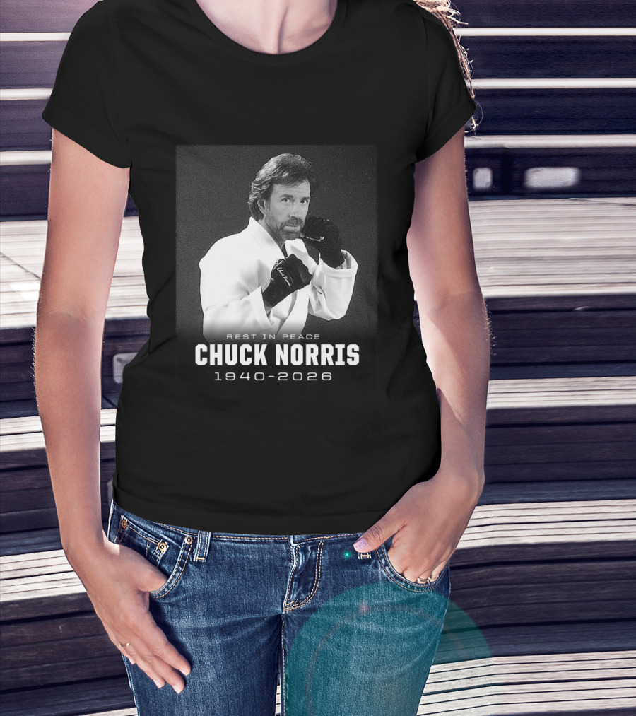 Rest In Peace Chuck Norris 1940 2026 Legend T-Shirt