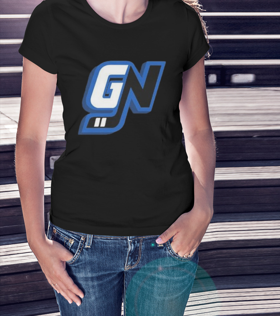 Game Notes GN Initials Blue Black T-Shirt