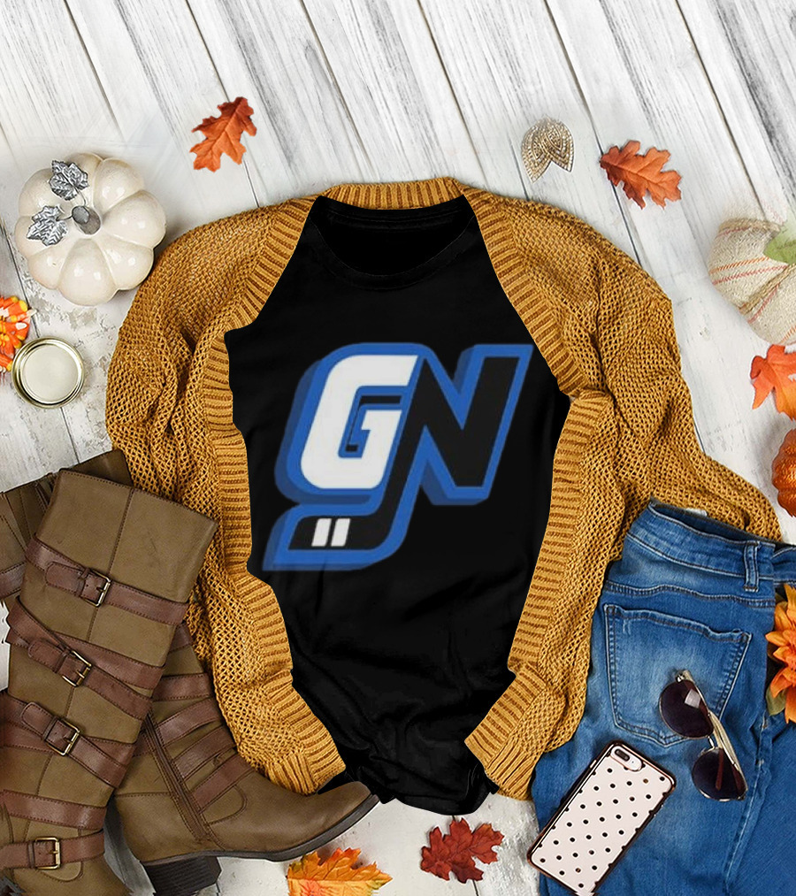 Game Notes GN Initials Blue Black T-Shirt