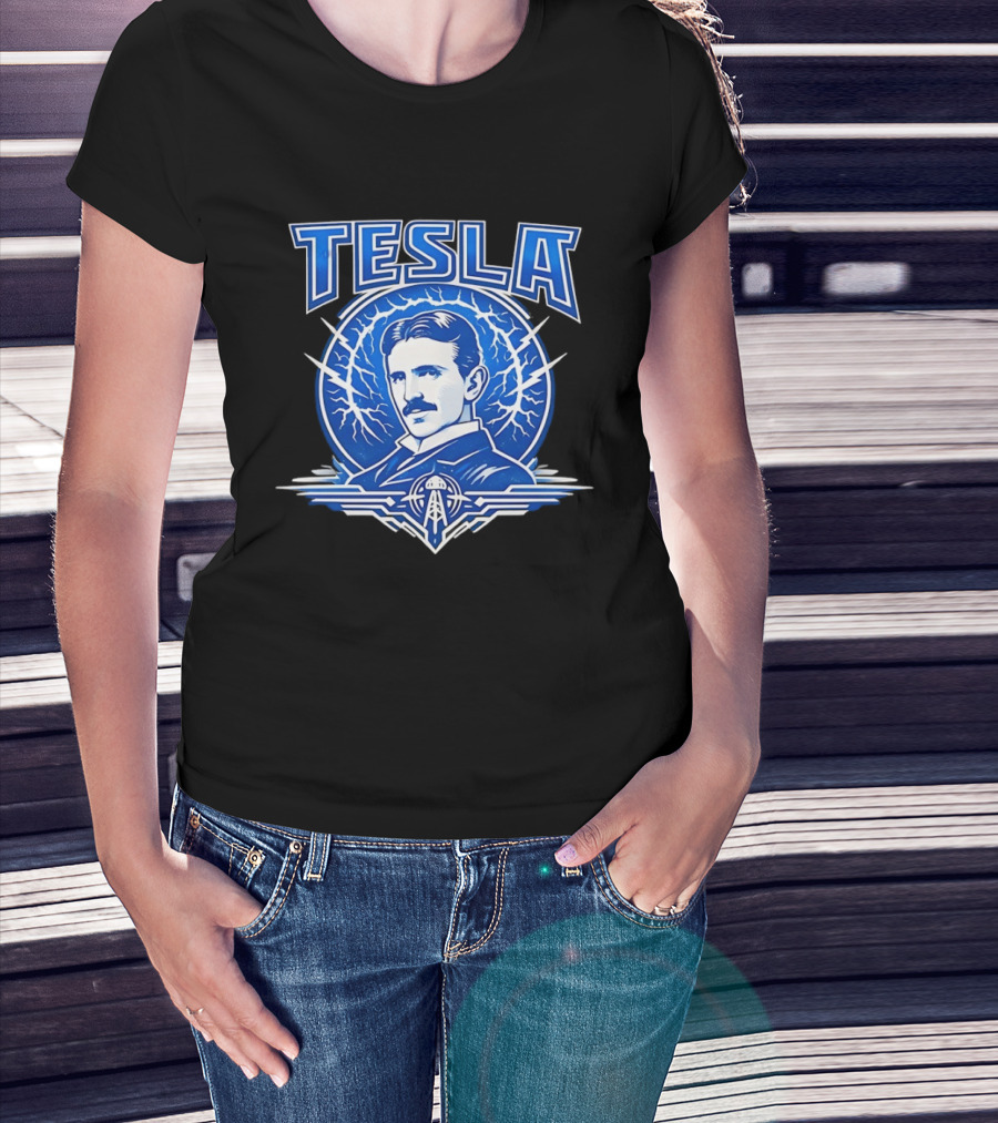 Tesla Master Of Lightning Nikola Leading Electrical Innovations T-Shirt