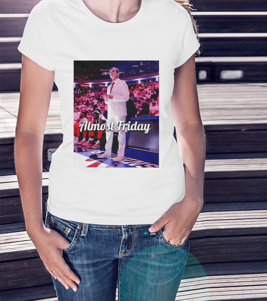 Almost Friday Rick Pitino Basketball Game Coach Suit T-Shirt