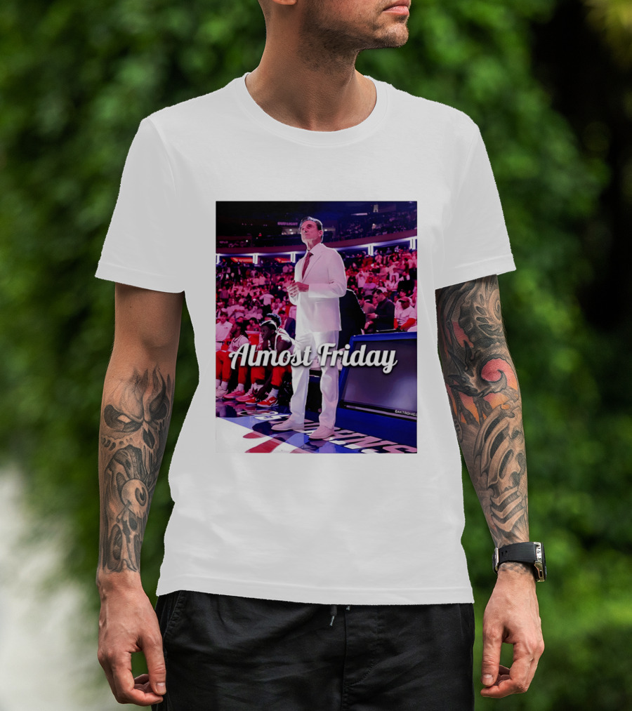 Almost Friday Rick Pitino Basketball Game Coach Suit T-Shirt
