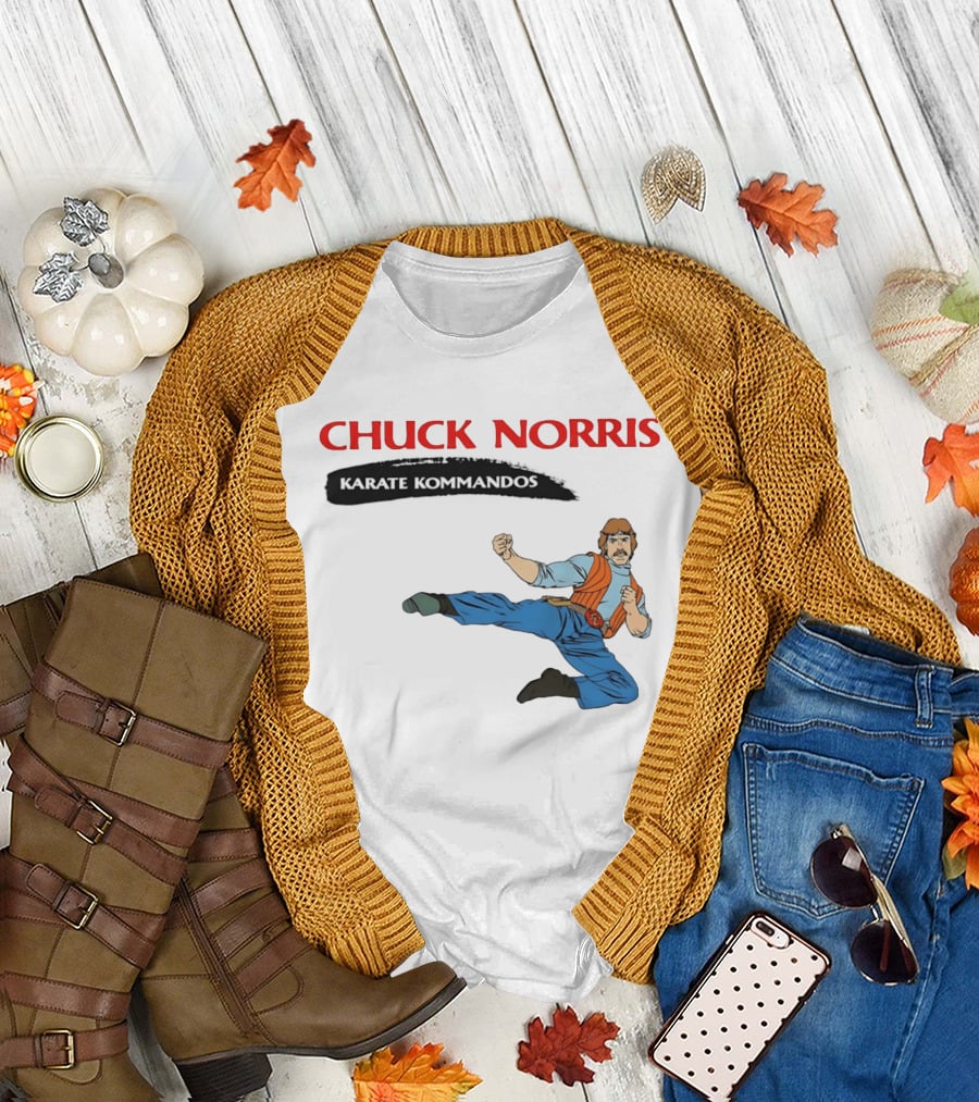 Chuck Norris Karate Kommandos 80s Cartoon Martial Arts Adventure T-Shirt
