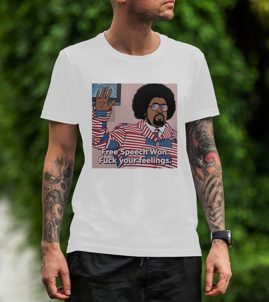 USA Flag Free Speech Won Fck Your Feelings Patriotic T-Shirt