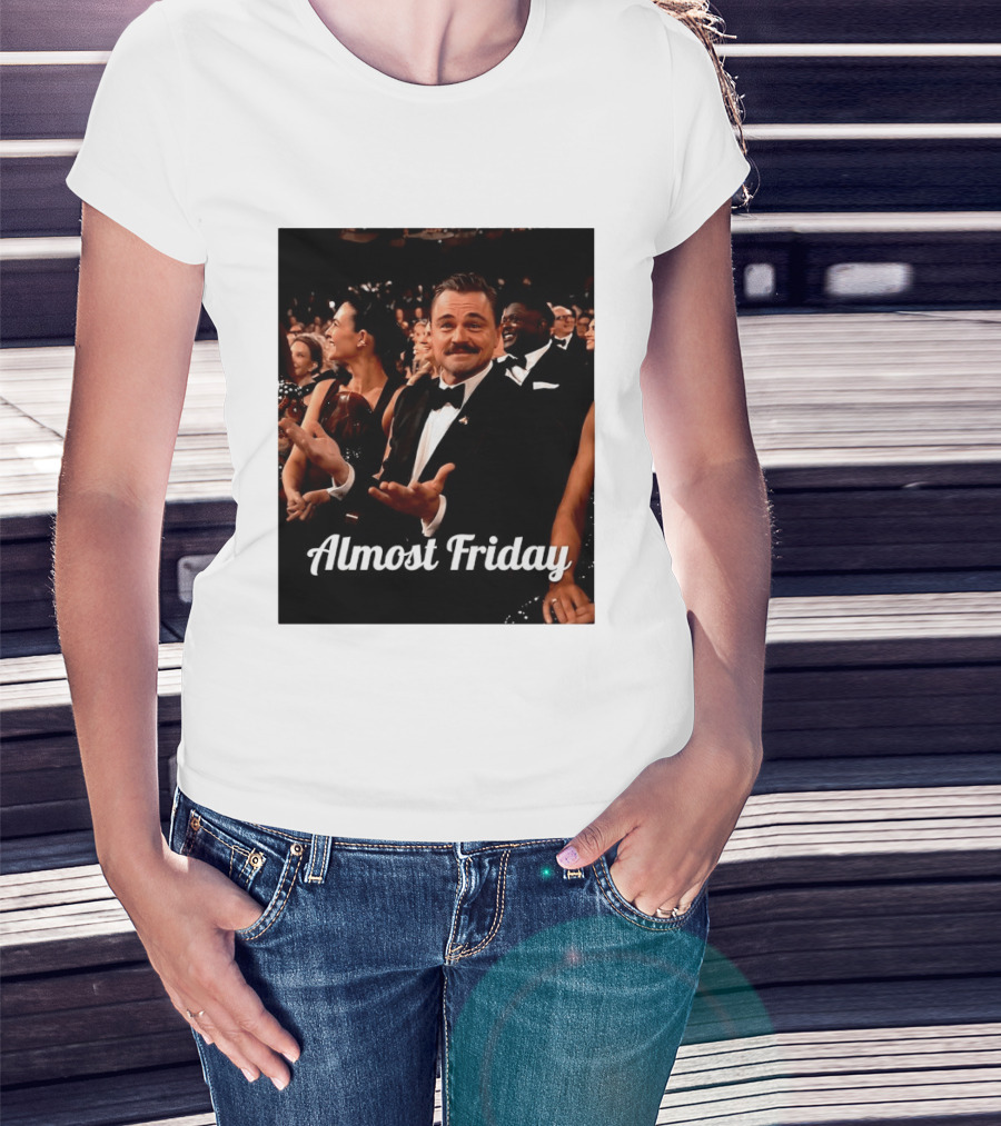 Almost Friday Leo Mustache Tuxedo Event T-Shirt