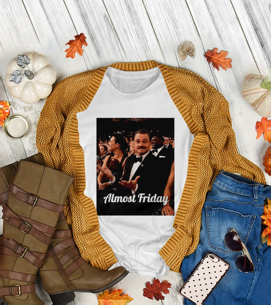 Almost Friday Leo Mustache Tuxedo Event T-Shirt