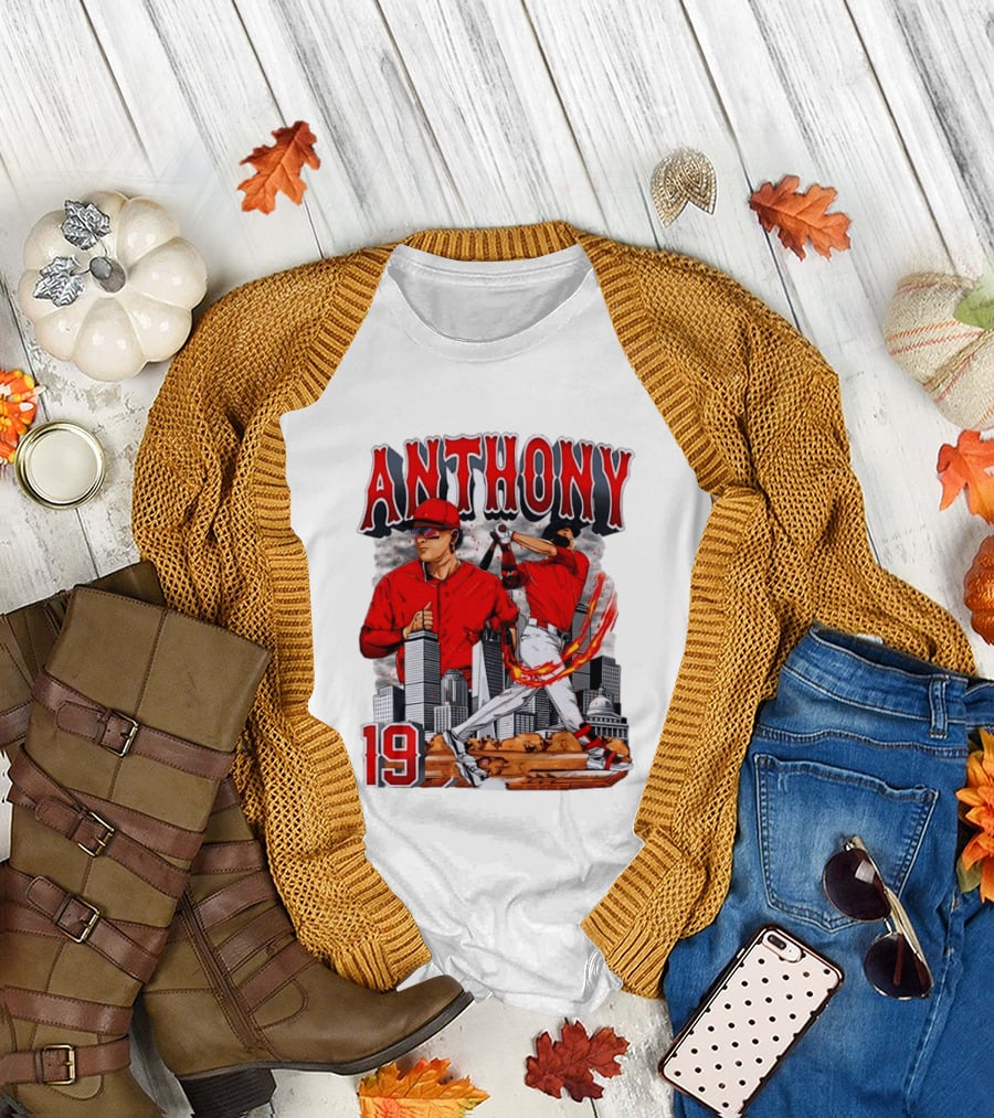 Anthony 19 Boston Red Sox 2026 City Skyline Baseball T-Shirt