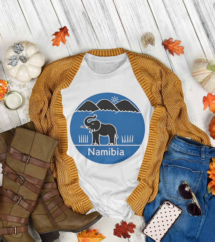 Ugo Marchal Namibia Elephant Mountains Sun T-Shirt