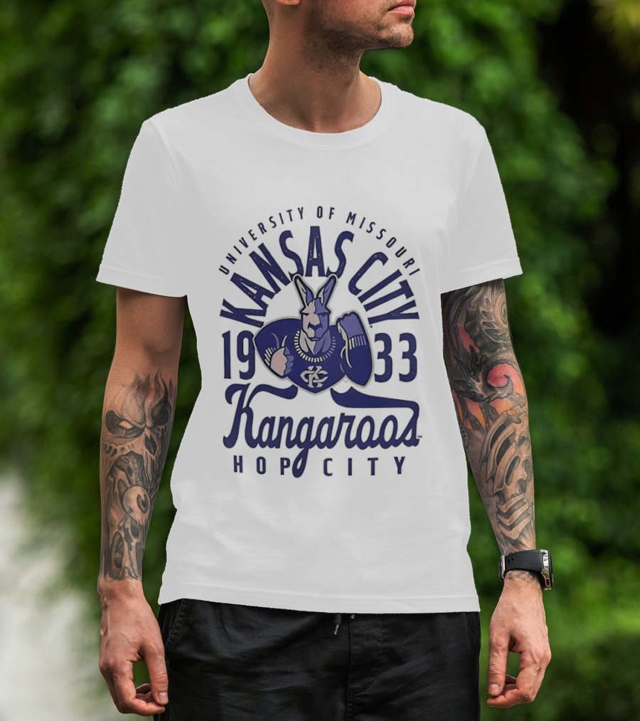 University Of Missouri Kansas City Kangaroos 1933 Hop City Basketball T-Shirt