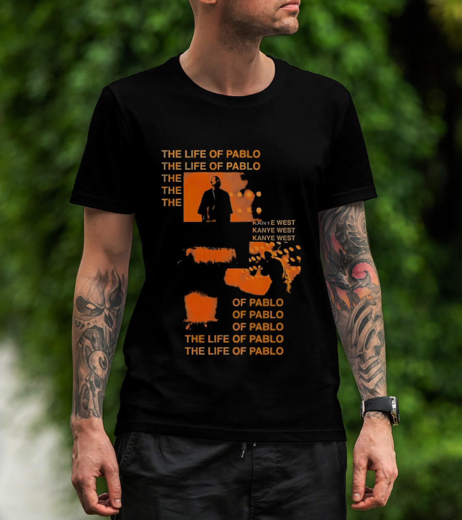 Kanye West The Life Of Pablo Album Cover T-Shirt