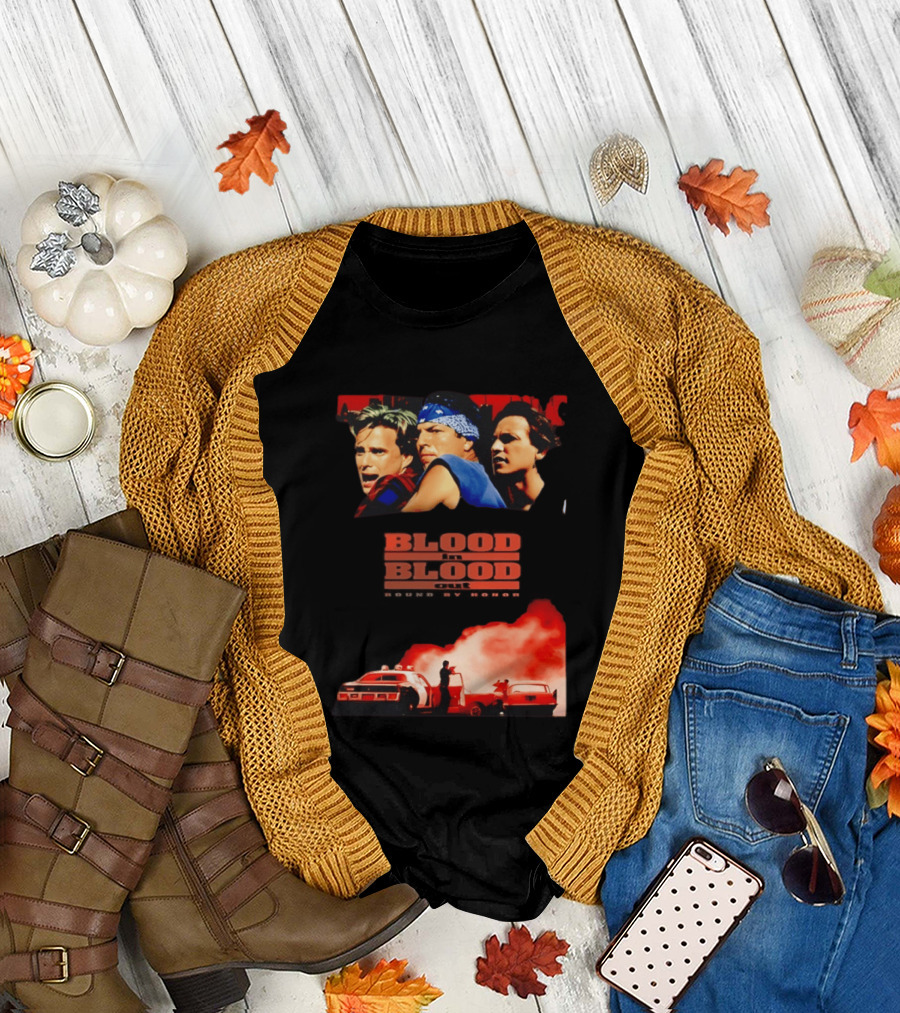 Blood In Blood Out Movie Latino Bound by Honor Dramatic Trio and Intense Action Scene T-Shirt