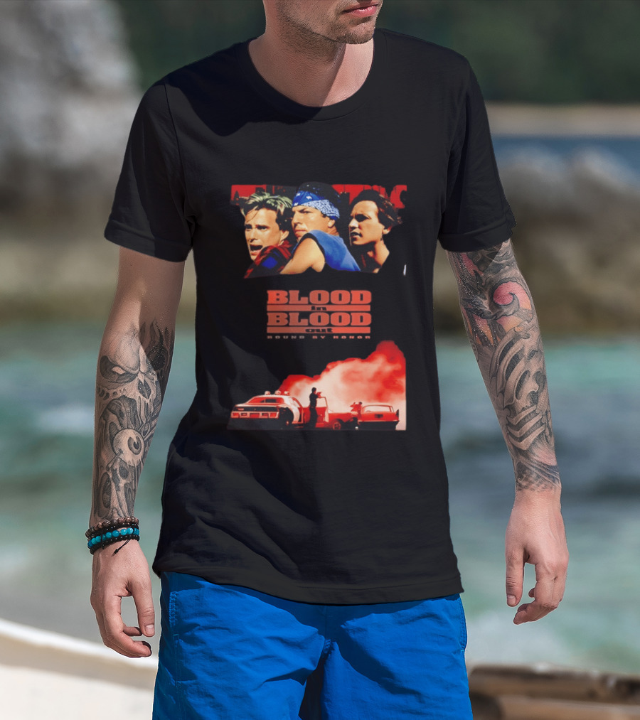 Blood In Blood Out Movie Latino Bound By Honor Dramatic Trio And Intense Action Scene T-Shirt