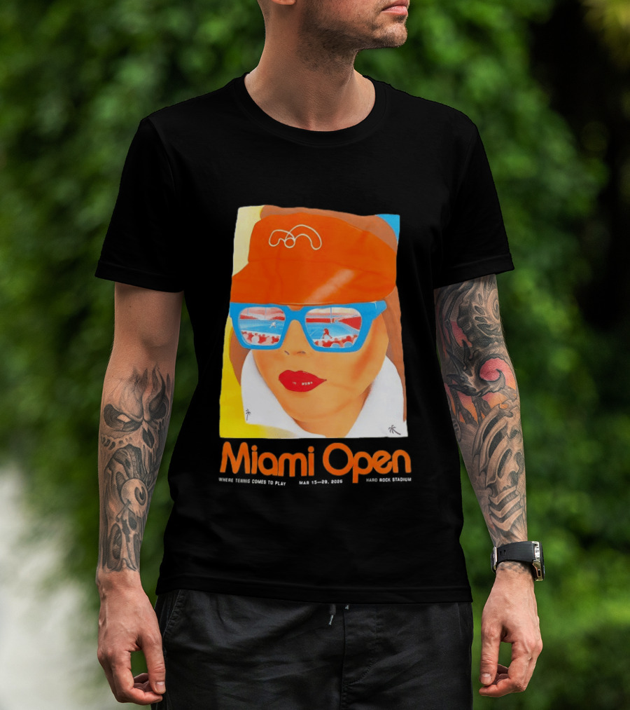 Miami Open Where Tennis Comes To Play Retro Tennis Fashion T-Shirt