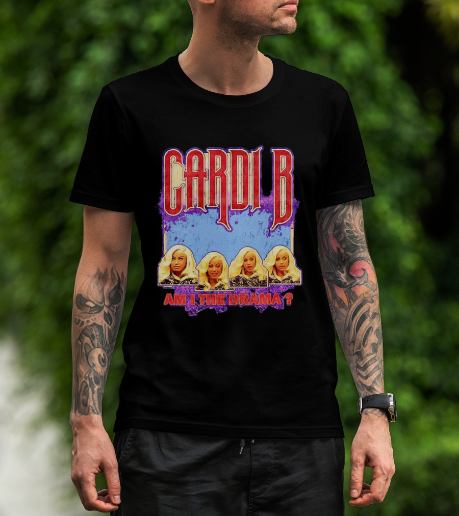 Cardi B Am I The Drama Meme Blonde Faces T-Shirt
