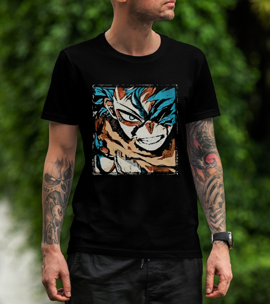 My Hero Academia Trippy Deku Blue And Red Abstract T-Shirt