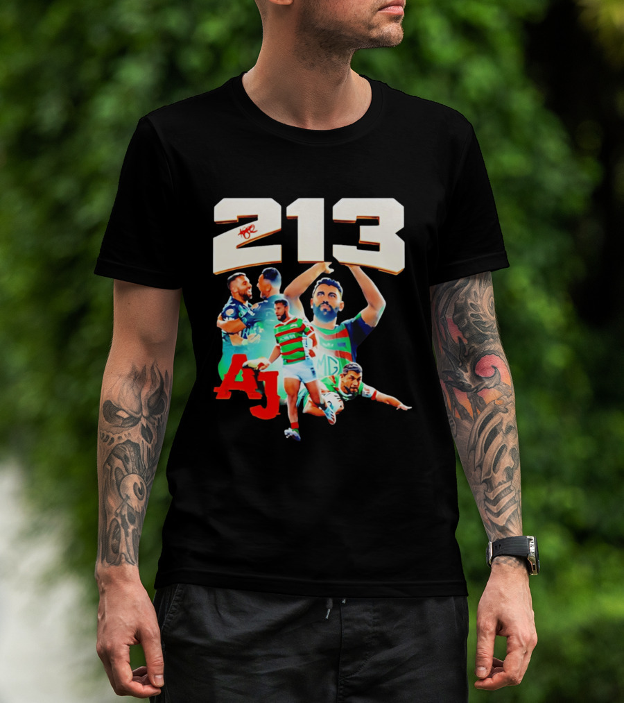 South Sydney Rabbitohs Alex Johnston 213 Record Breaker AJ Rugby T-Shirt