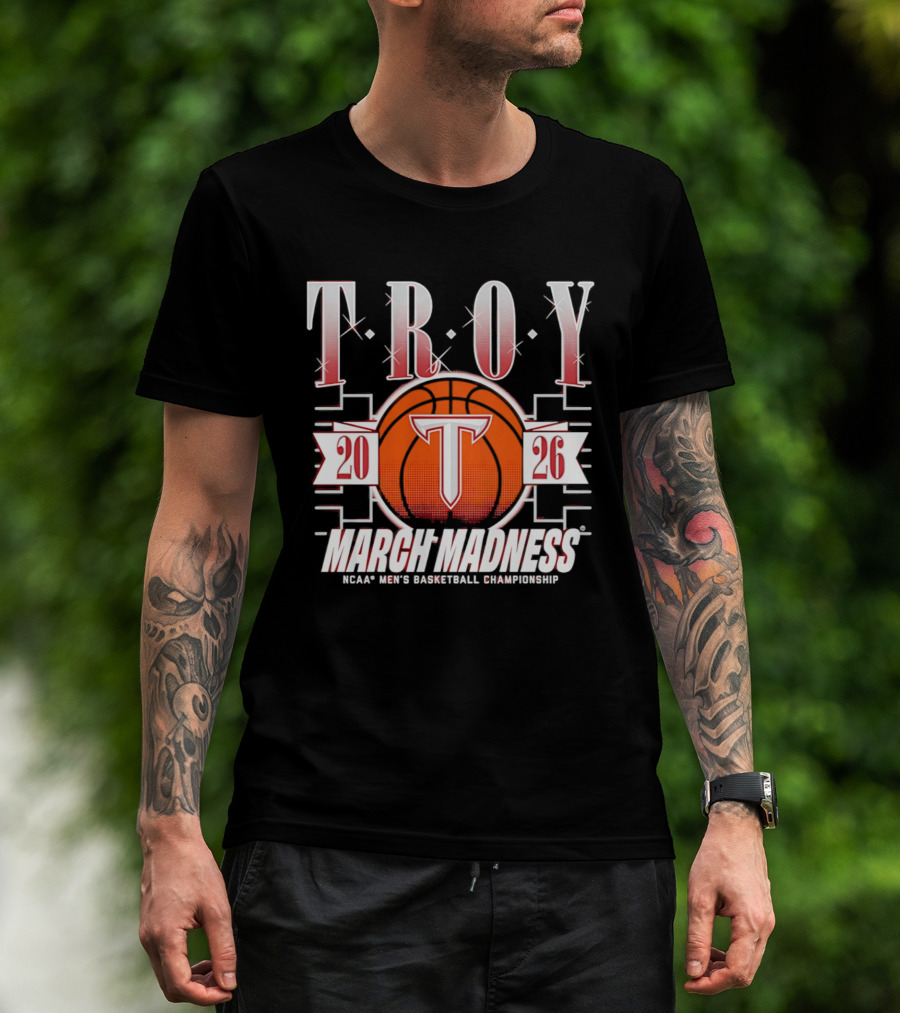 Troy Trojans 2026 March Madness NCAA Men's Basketball Championship T-Shirt