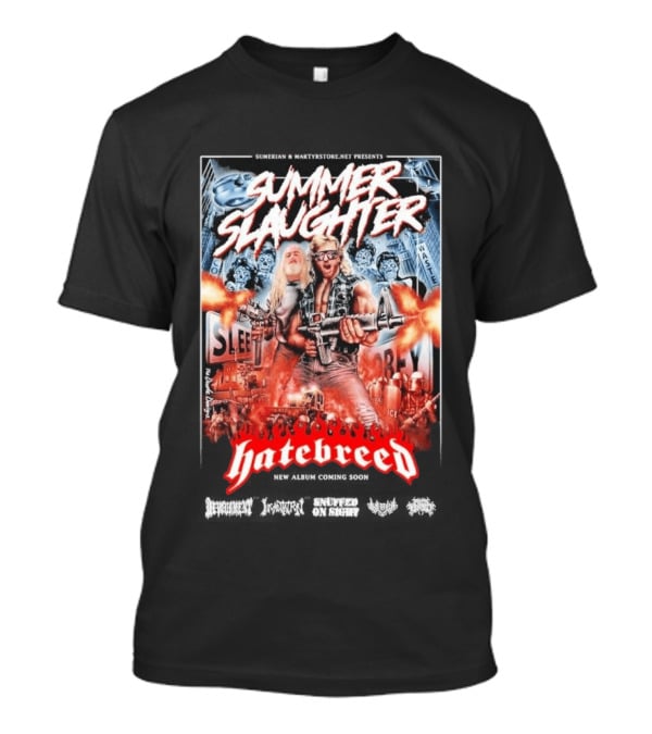 Summer Slaughter Hatebreed Tour 2026 Metal Festival North America Lineup T-Shirt