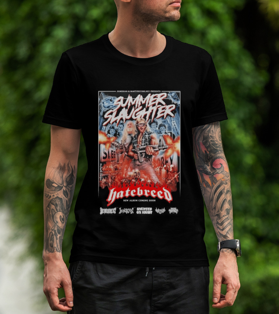 Summer Slaughter Hatebreed Tour 2026 Metal Festival North America Lineup T-Shirt