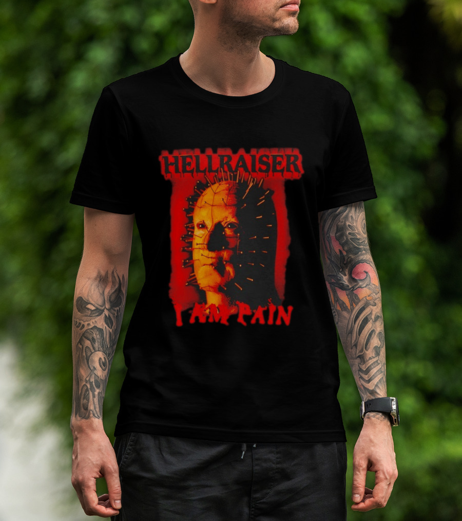 Hellraiser I Am Pain Pinhead Horror Movie T-Shirt