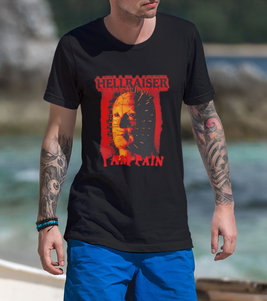 Hellraiser I Am Pain Pinhead Horror Movie T-Shirt