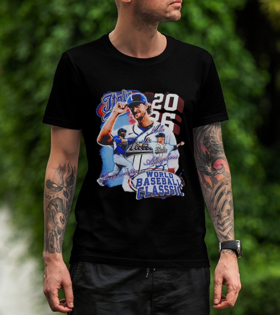 Italia 2026 World Baseball Classic Pasquantino Nola Aldegheri WBC T-Shirt