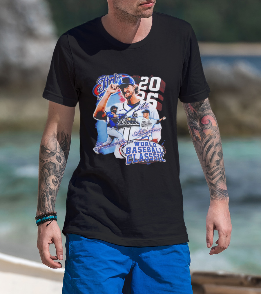 Italia 2026 World Baseball Classic Pasquantino Nola Aldegheri WBC T-Shirt
