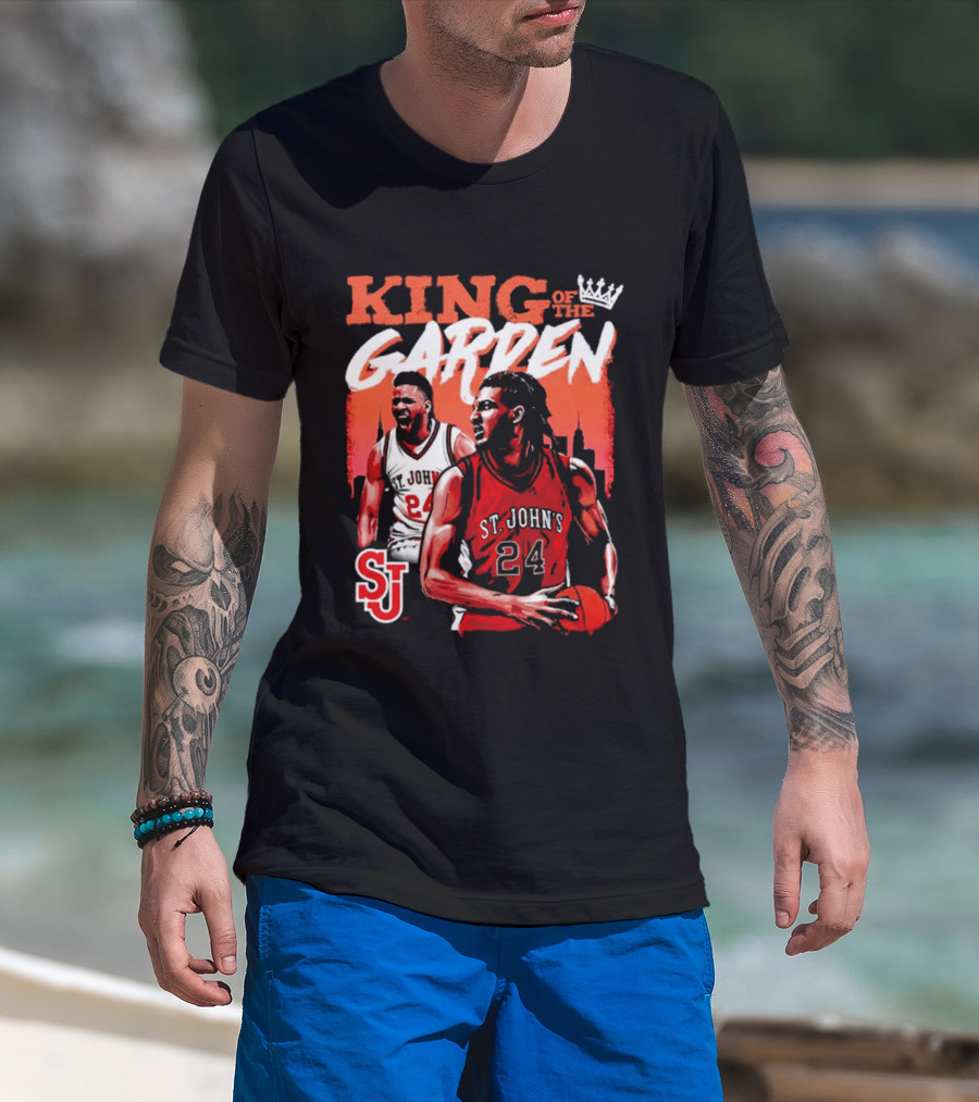 Zuby Ejiofor St. John's Red Storm 24 King Of The Garden T-Shirt