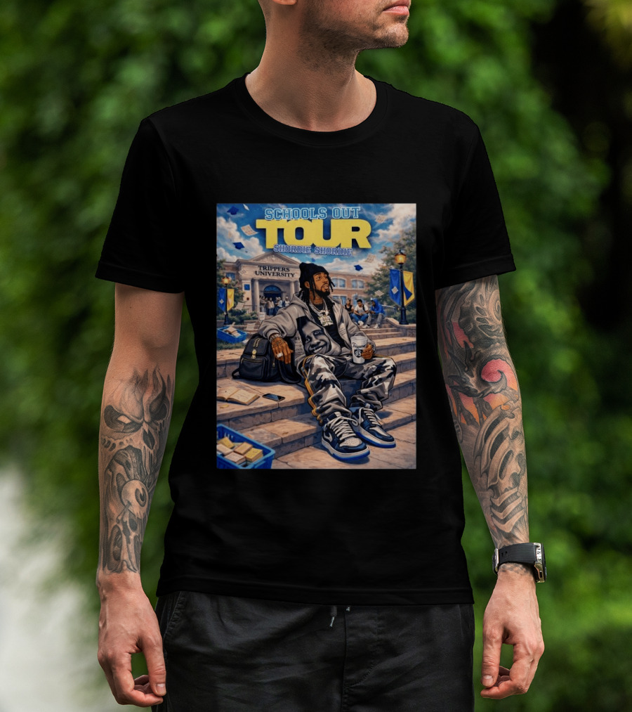 Shordie Shordie Schools Out Tour 2026 Trippers University Campus Scene T-Shirt