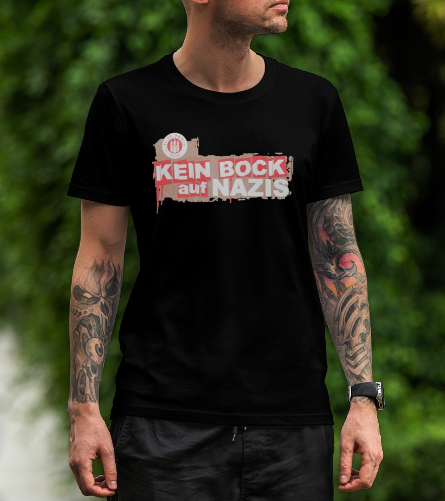FC St Pauli Kein Bock Auf Nazis Anti Fascist T-Shirt