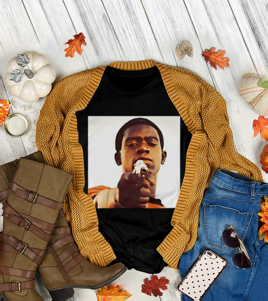 Snowfall TV Series 2017 Damson Idris Character with Gun T-Shirt