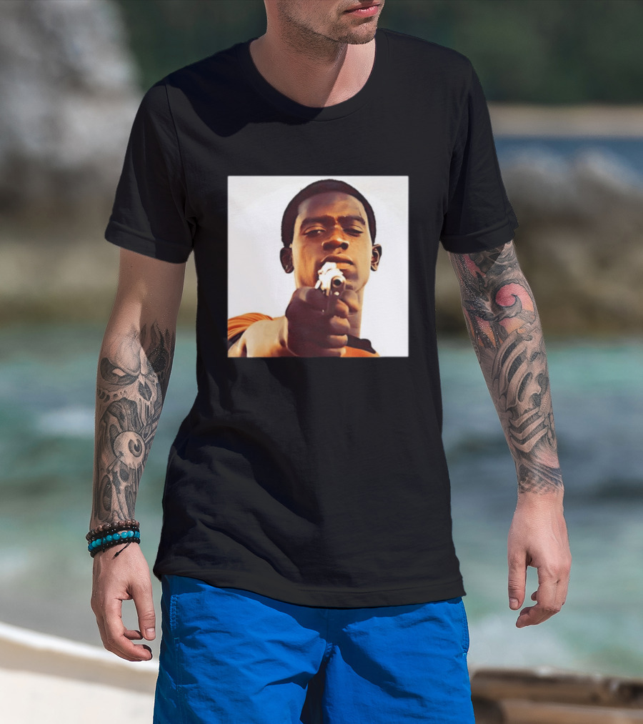 Snowfall TV Series 2017 Damson Idris Character With Gun T-Shirt