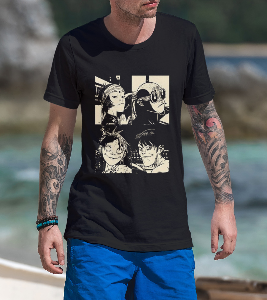 Gorillaz The Mountain Tour 2023 Dates And Locations Vintage Band T-Shirt