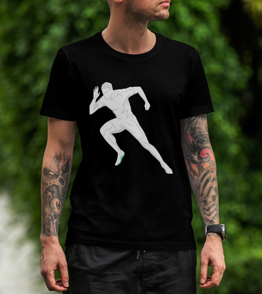 Sprint Athlete Dynamic Pose Running T-Shirt