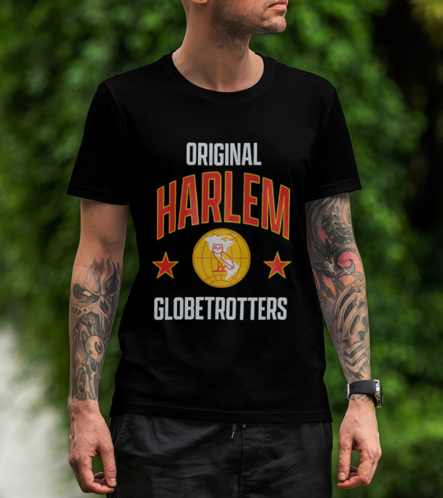 Original Harlem Globetrotters Owl And Stars T-Shirt