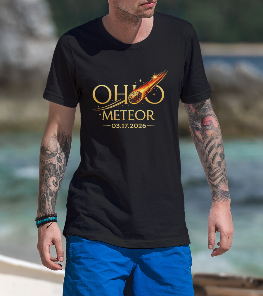 Ohio Meteor 03 17 2026 Impact Event Prediction T-Shirt