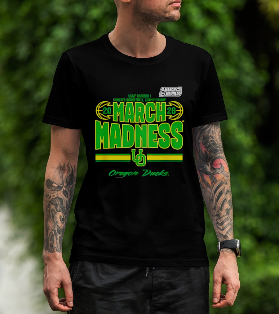 Oregon Ducks 2026 NCAA Tournament Women's Basketball Championship March Madness T-Shirt