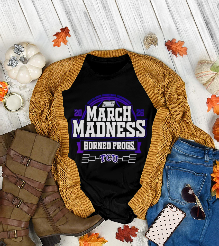 TCU Horned Frogs 2026 March Madness Basketball Tournament T-Shirt