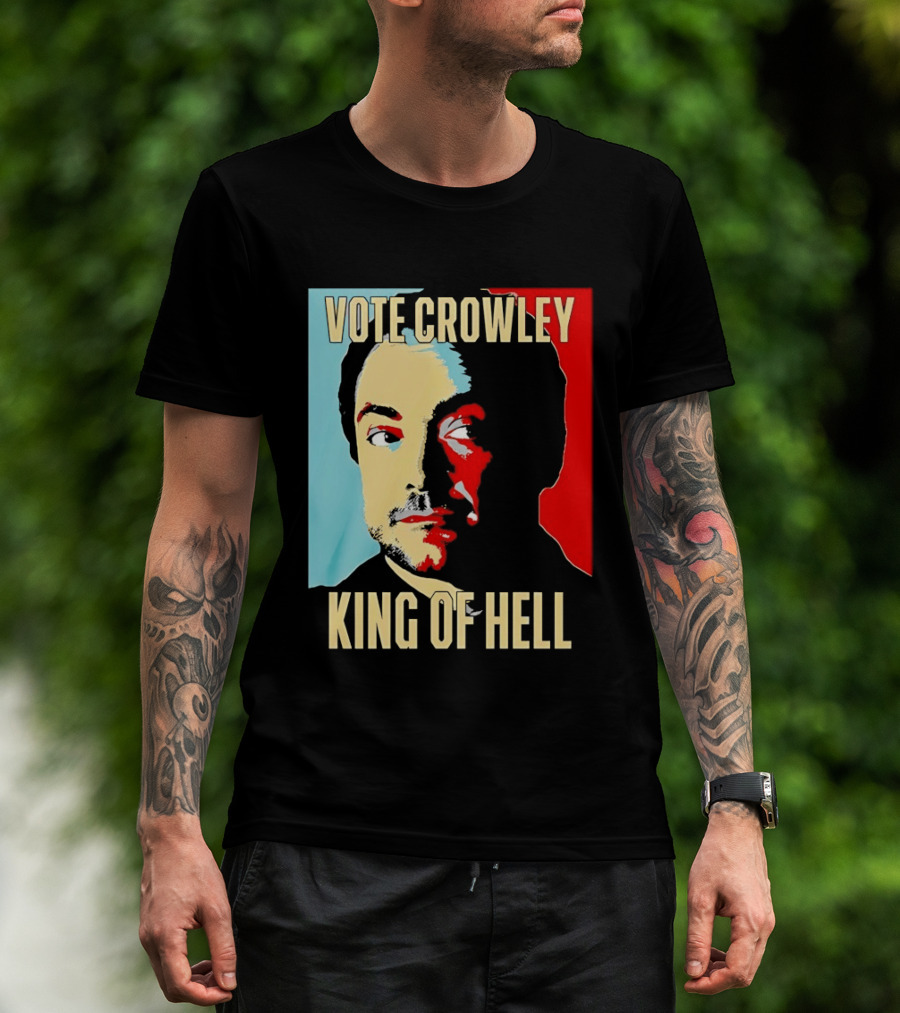 Vote Crowley King Of Hell Supernatural Fan Favorite T-Shirt