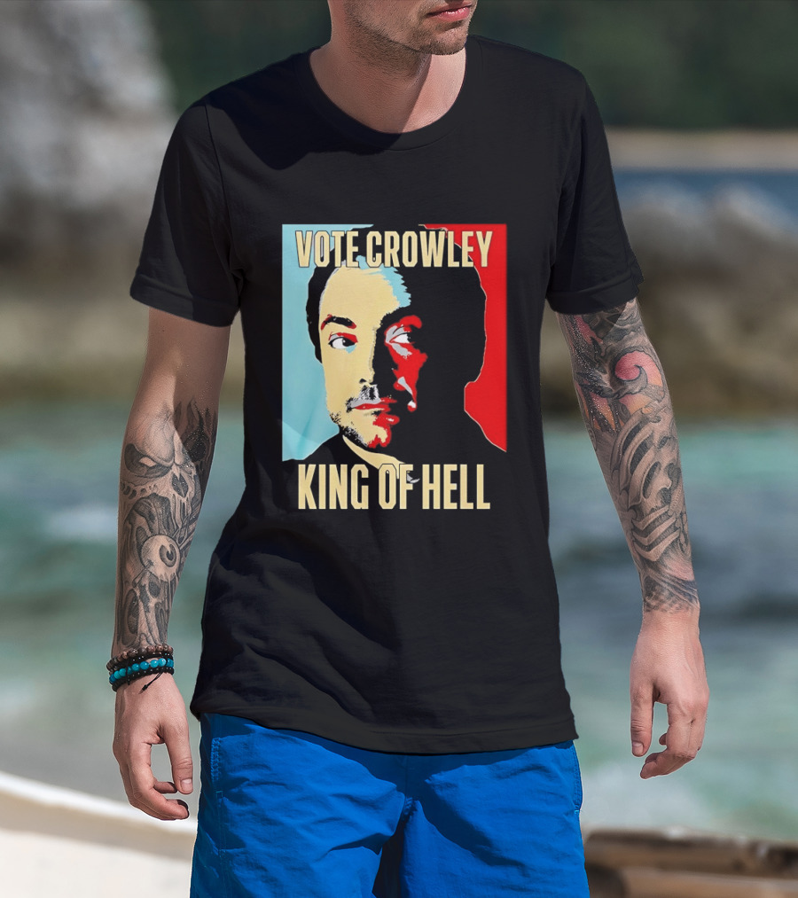 Vote Crowley King Of Hell Supernatural Fan Favorite T-Shirt