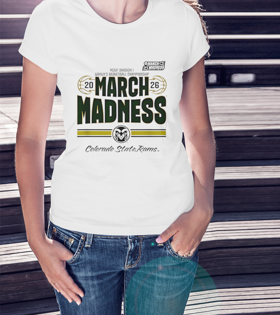 NCAA Division I Women's Basketball Championship Colorado State Rams March Madness 2026 T-Shirt