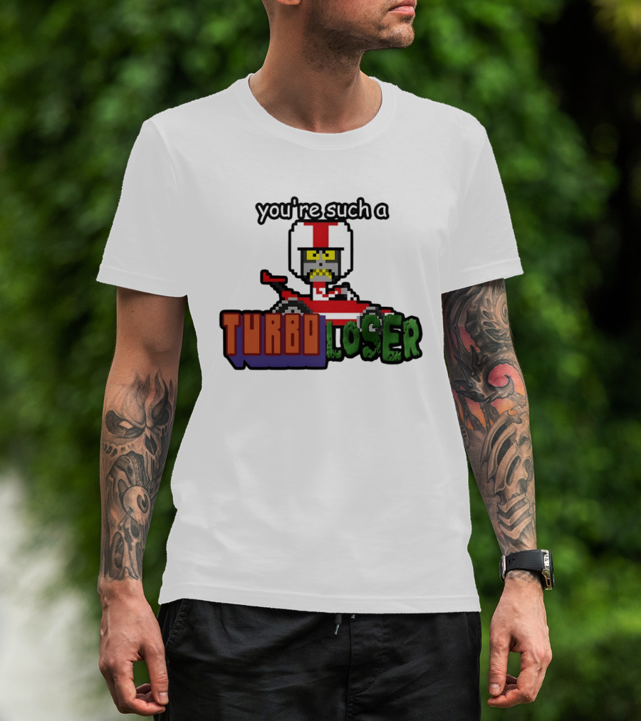 You're Such A Turbo Loser Pixel Art Racing Helmet T-Shirt