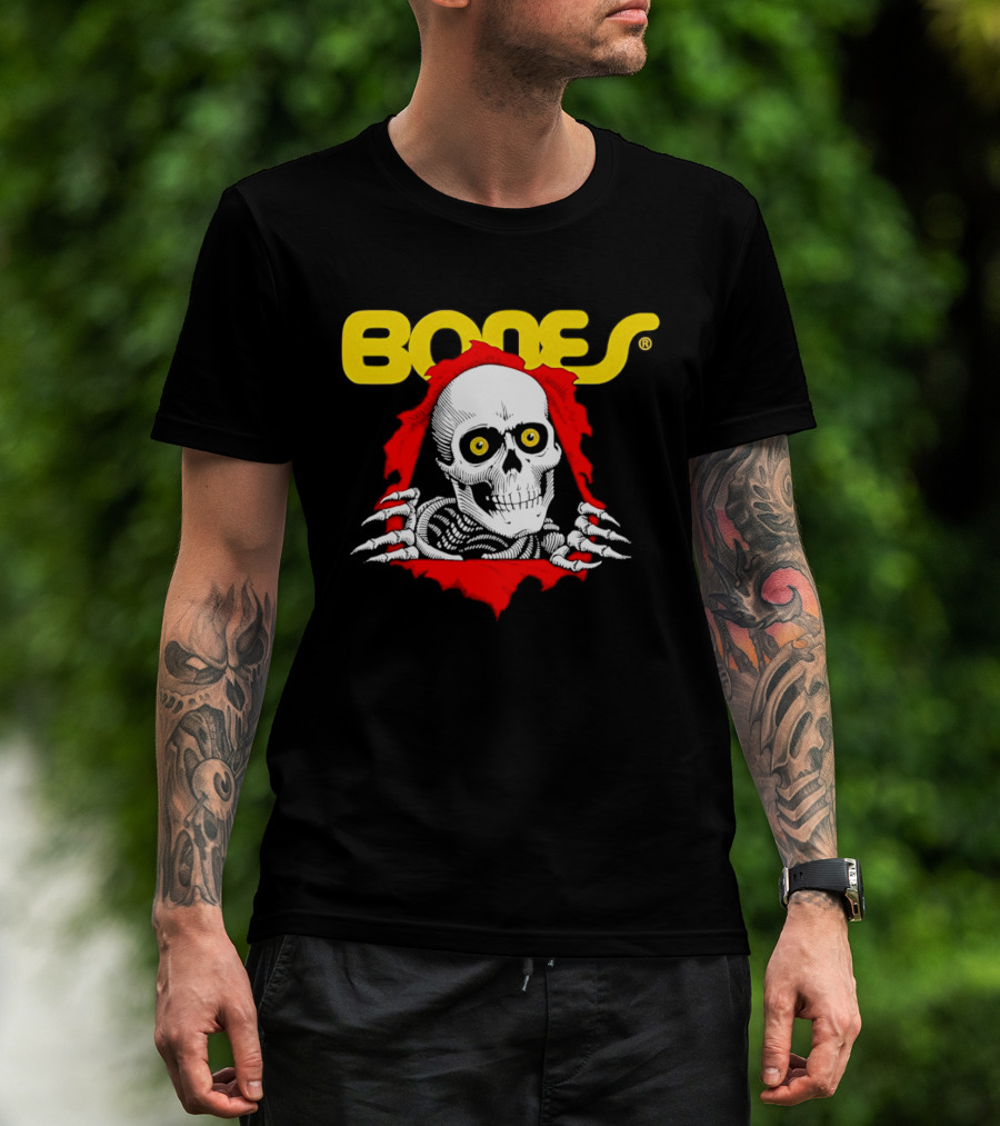 Bones Brigade Powell Peralta Ripper Skeleton Skull T-Shirt
