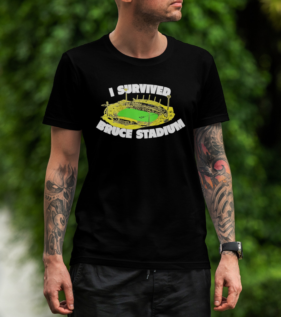 I Survived Bruce Stadium Nostalgic Experience At Iconic Canberra Venue T-Shirt