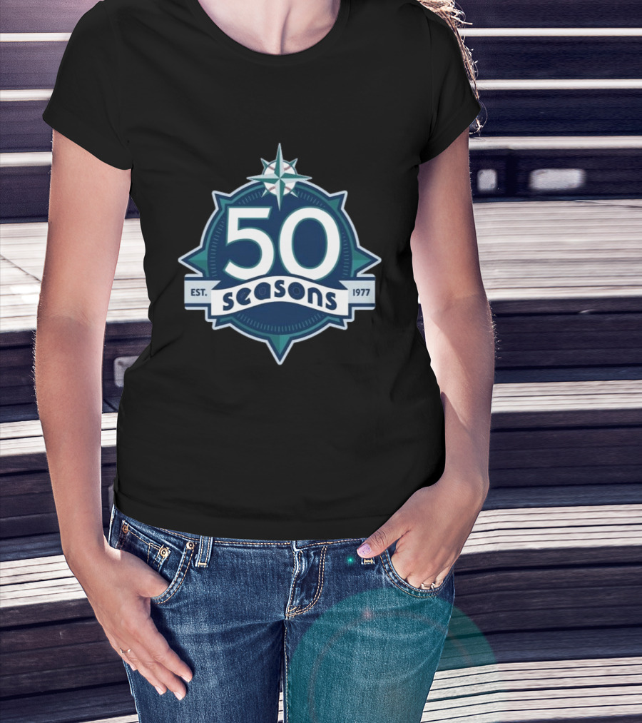 Cal Raleigh Seattle 50 Seasons Est. 1977 T-Shirt