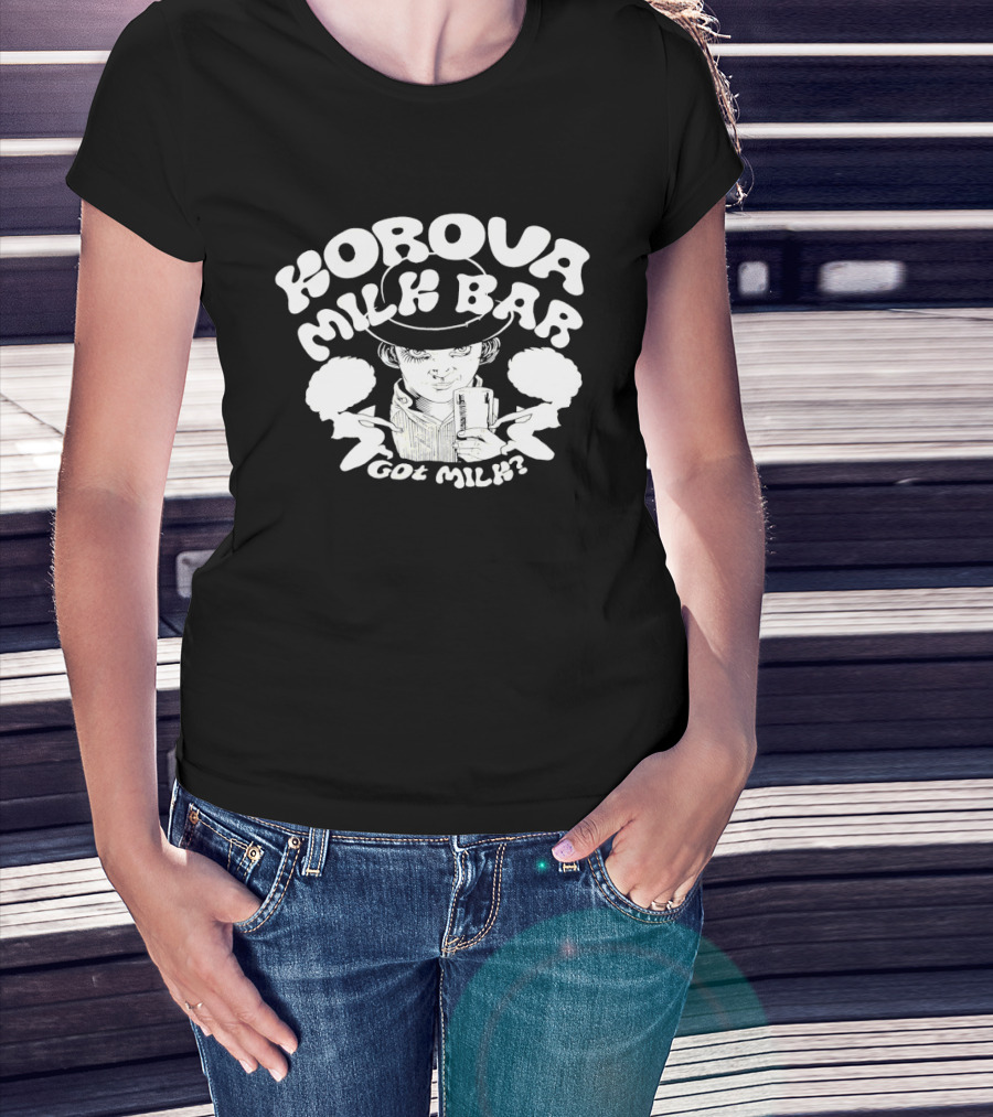 Korova Milk Bar Got Milk Classic Pop Culture Homage T-Shirt